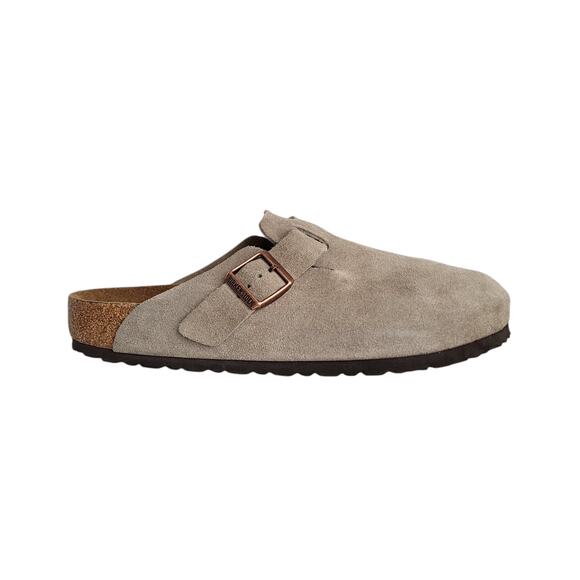 Birkenstock Boston Soft Footbed Clogs in Taupe Suede Men's 43 EU 10-10.5 US - Picture 2 of 10